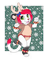 Rick in a reindeer outfit