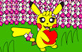 Pikachu Amy at the flower fields