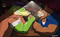 Brok and R.J. Fanart by Icekuma