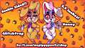 Pre-Order: Vanny & Glitchtrap Acrylic Charm ! by mcpippypants