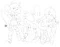 ArthurXSkullgirls crossover doodle. by Bzehburger