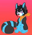 Blue Panda Jess Preggy ver by Artmonkey27