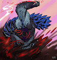 Ebony Odogaron by dragondroolart