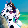 Nova at the beach by ThatCatObsessedDemon