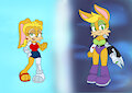 Light Mobius and Dark Mobius, Belle D'Coolette and Scarlett