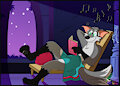 Johan Silverfox Of Spellshocked Enjoying His Overdue Library Book