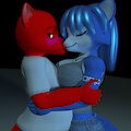 Krystal Hugs and Nuzzles Darius