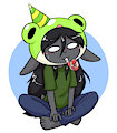 Bunny Frog Birthday by Shouk