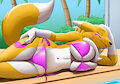 Poolside Renamon~ by creatiffy