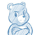 Quick Sketch: Grumpy Bear by LuxBrush