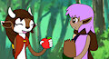 Tiffany and Ellis' meeting through an apple