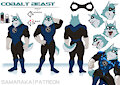 BULDGE CRISIS Model sheet Cobalt Beast [suit] by samaraka