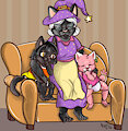 Evening Cuddle on the Couch -By AshleyFoxKit-