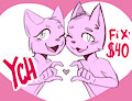 Couple Valentines heart YCH [closed]