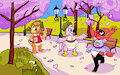 Cherry Blossom Park -By CoffeehoundJoe-