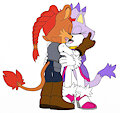 Klaue and Blaze, Kissing (Coloured)