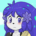 blue bushy
