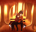 Foxes among the leaves