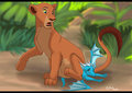 Hida Gets Smooshed by Nala by Ifus