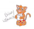 Brian the Tiger playing on the Gameboy