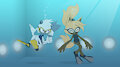 Swimming with Tangle and Whisper by darkbunny666