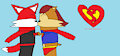 Super Squirrel And Super Fox Valentine