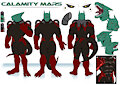 BULDGE CRISIS Model sheet Calamity Mars [suit] by samaraka