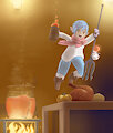 Lalafell Loves Smoked Chicken