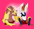 Lopunny X Cinderace Happy Valentine's Day by SkaiBreaker