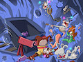 Mine kart crash!