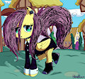Goth Fluttershy by HeadHazed