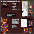 Commission Price List - 1/20/21