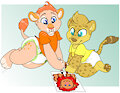 Coloring Lions -By NazzNikoNanuke-
