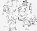 Messy Friar Sketches