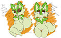 Weed cat sketches