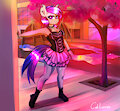 Cute Night Hex bat in afternoon