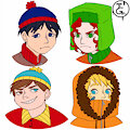 South Park kids by Th3Geo