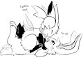 Two Playful Rabbits