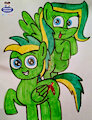 (Traditional drawing) Australian siblings
