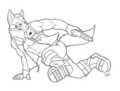 Fox McCloud: Whoopin that ass WIP by LupineVexation