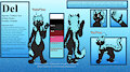 Del - Feline Form - 2022 Reference Sheet by Deleetrix
