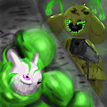 absorbing the mewtwo by MicrobeFriend