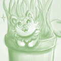 Sprigatito Sketch by Deleetrix