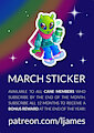 March Patreon sticker!