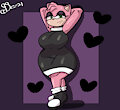 amys goth/depressed/mourning design from tails gets trolled looks really nice