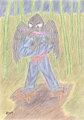 Crow Ninja Scroll Bamboo