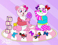 Panda Bow Playdate -By rocketterrier999-