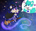 A magical call with my Hunkie~ 💜💙🌙🔮