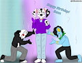 Happy birthday Me cool friend Rann by LuisFoxArtist