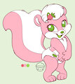 Chloe the Strawberry Milkshake Skunk